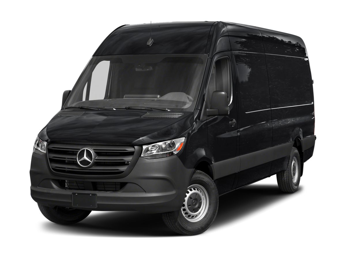 Black Mercedes Sprinter van